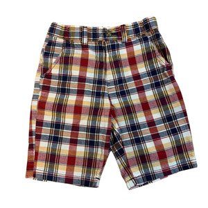 Carters Plaid Flat- Front Cotton Shorts Boys (7)
